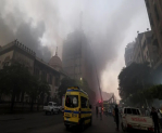 النيابة المصرية تحقق في حريق "سنترال رمسيس" وسط القاهرة: 4 قتلى و21 مصابًا حتى الآن