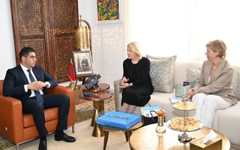 السيد بنسعيد يجري مباحثات ثنائية مع نظيرته الفرنسية